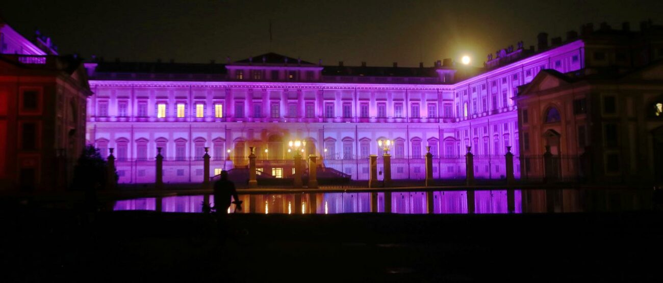 Villa reale in viola