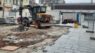 Lissone PIAZZA LIBERTÀ E CENTRO STORICO LAVORI PROCEDONO. DIVERSE OPERE CONCLUSE