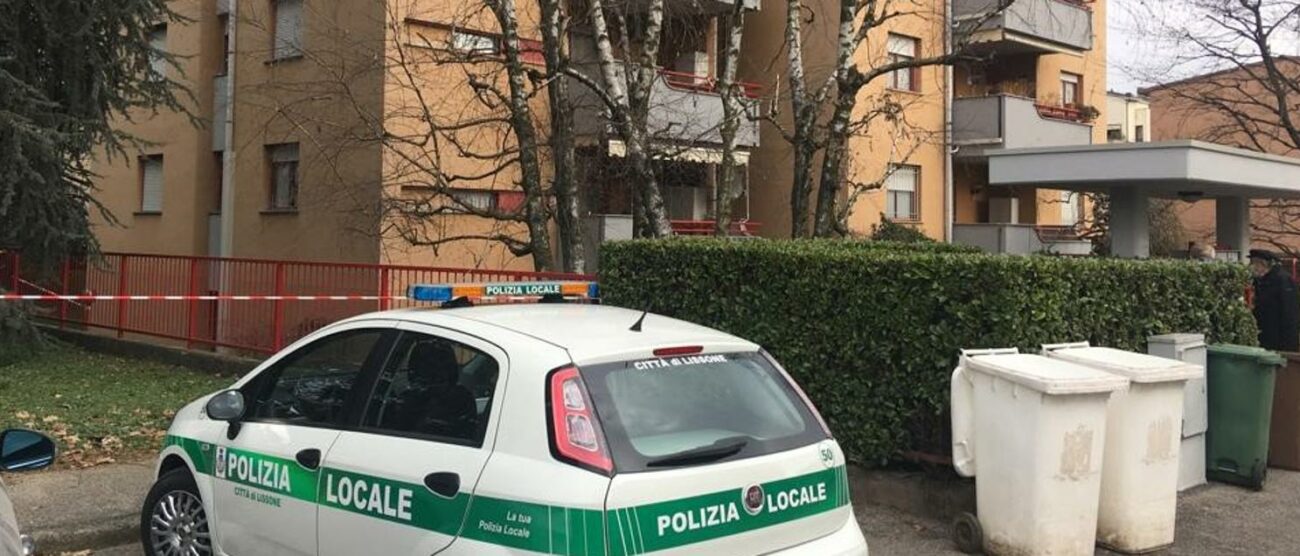 L’area dell’incidente in via Torricelli a Lissone