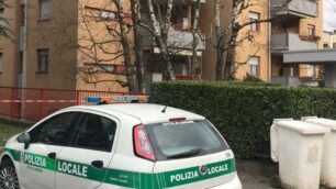 L’area dell’incidente in via Torricelli a Lissone