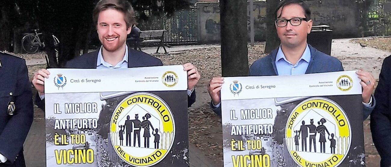 La conferenza stampa di presentazione del progetto di controllo del vicinato  nel 2018