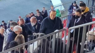 Silvio Berlusconi allo stadio