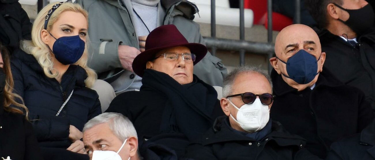 Silvio Berlusconi allo stadio