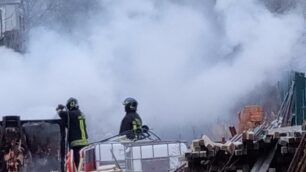 Incendio Albiate 14 febbraio