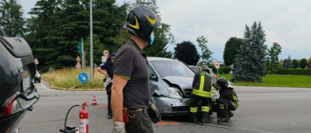 Un incidente a Vimercate: il 36% sono per mancato rispetto della precedenza