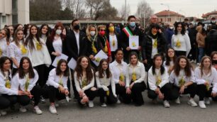 Le autorità scolastiche e municipali di Seregno presenti all'evento dell'8 marzo