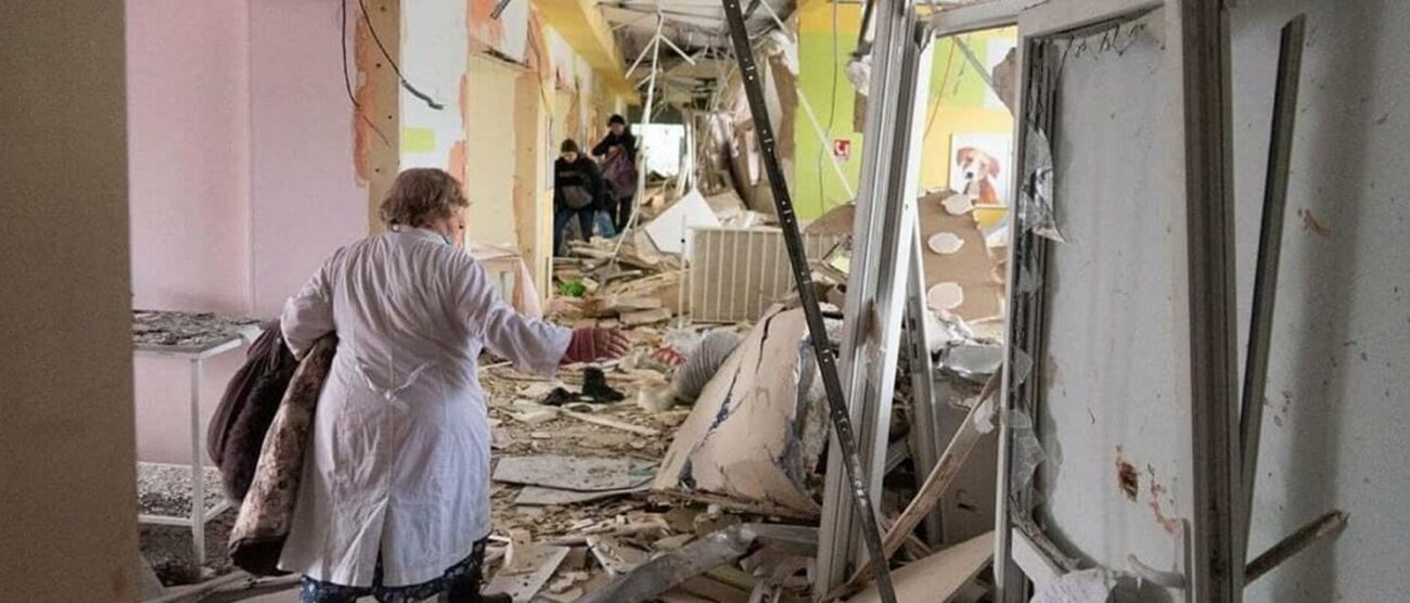 Scene di devastazione dall’Ucraina