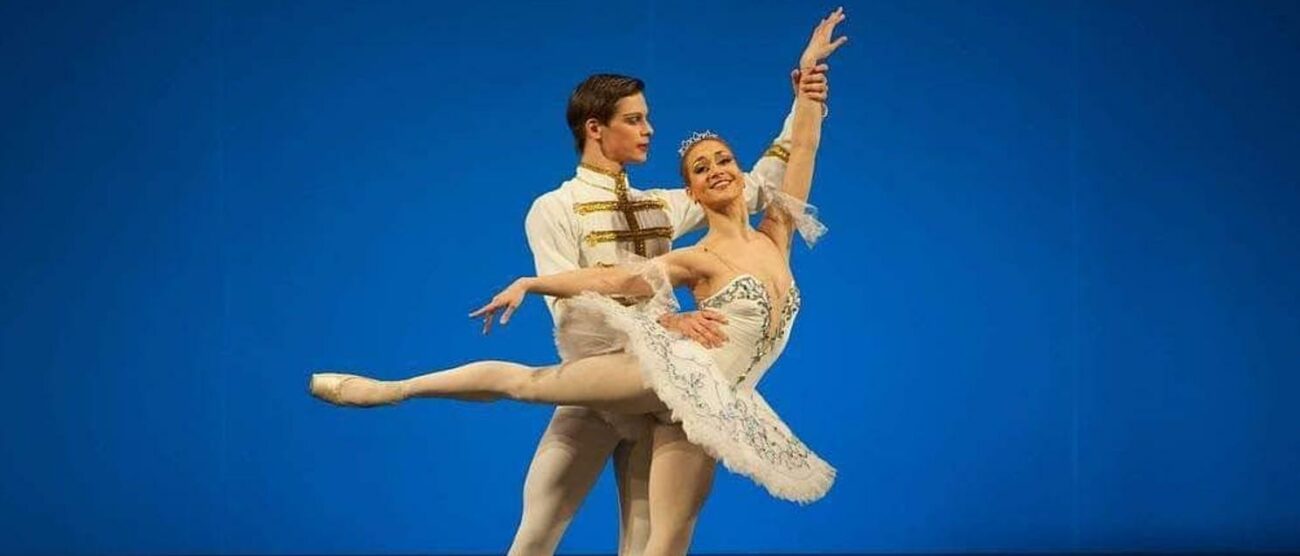 La ballerina Yevgeniya (Jane) Korshunova con il marito