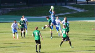 Un'attacco del Vis Nova in area bergamasca sventata dal portiere Gherardi