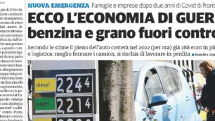 prima pagina il Cittadino giovedì 10 marzo 2022