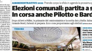 prima pagina il Cittadino 17 marzo 2022 e KmZero