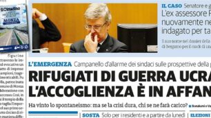 prima pagina il Cittadino 31 marzo 2022 e Beyond borders - Oltre i confini