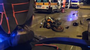 L'incidente di Giussano (foto Carabinieri)