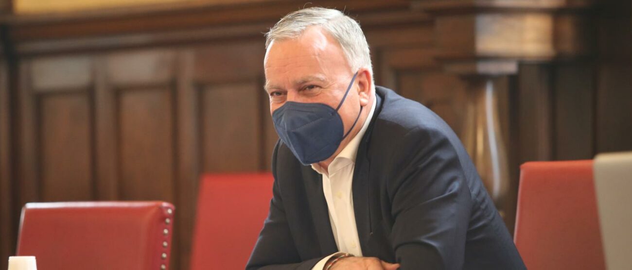 Dario Allevi in municipio nelle scorse settimane