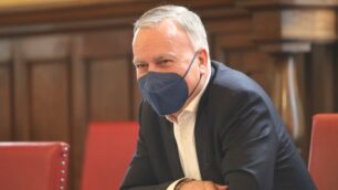 Dario Allevi in municipio nelle scorse settimane