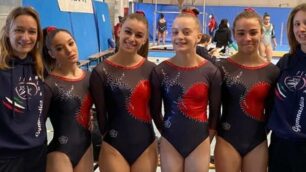 Il team femminile della Ginnastica Meda