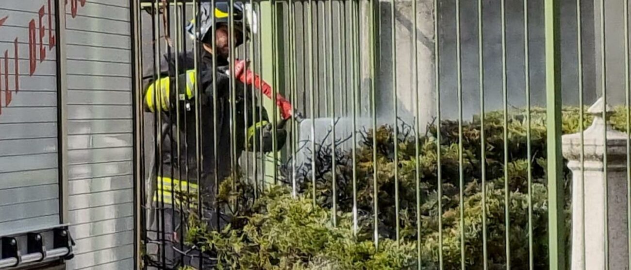 Giussano incendio via Aliprandi