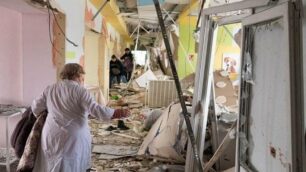 Scene di devastazioni in Ucraina