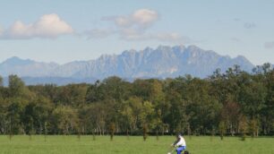 La Grigna vista dal Parco di Monza