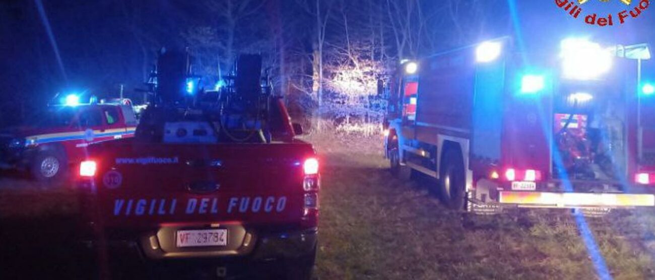 Incendio parco Groane (foto vigili del fuoco)