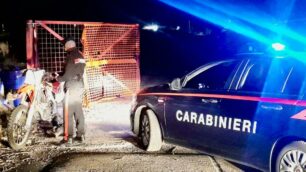 I carabinieri sul luogo dell’incidente