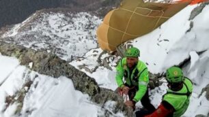 Jet militare precipitato Monte Legnone, foto Cnsas Soccorso Alpino Lombardia