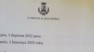 La lettera in ucraino del sindaco e della giunta