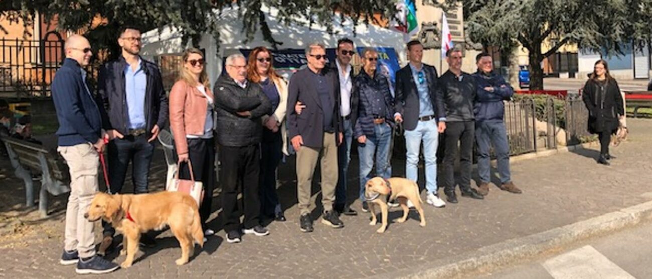 Lesmo elezioni Luca Zita gazebo