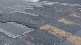 Lissone una delle foto caricate sulla pagina del Comitato residenti di via Goito