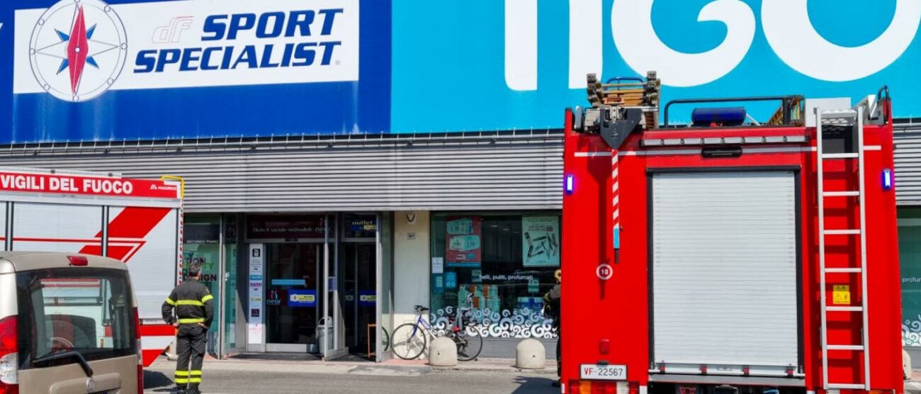 I vigili del fuoco sul posto a Meda