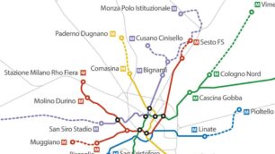 metropolitana milano rete