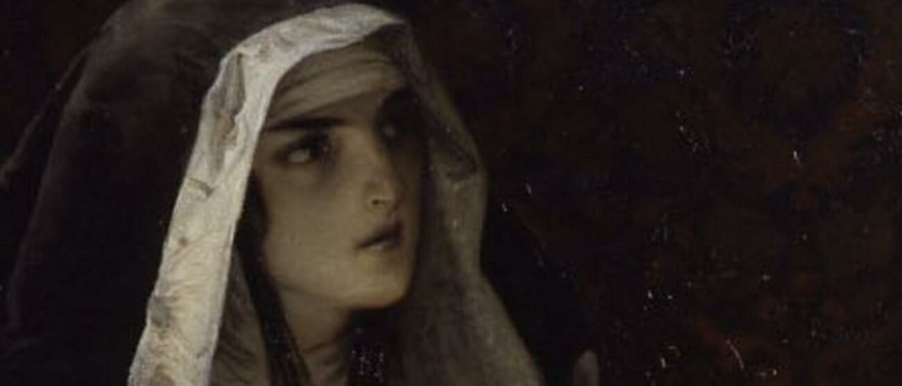 Un particolare del dipinto di Mosè; Bianchi": la raffigurazione di Virginia de Leyva