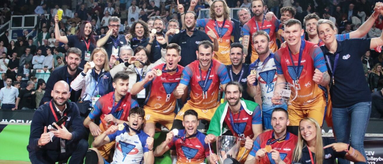 Pallavolo Vero Volley finale Cev Cup 2022 vittoria a Tours - foto Hélène Matrat per Vero Volley