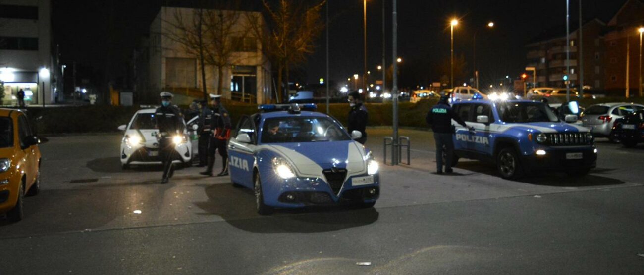 Pattuglie polizia di stato e della Polizia locale  (foto Questura)