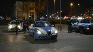 Pattuglie polizia di stato e della Polizia locale  (foto Questura)