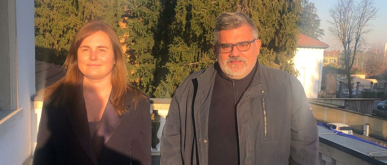 I sindaci di Usmate Velate e Arcore,  Lisa Mandelli e Maurizio Bono