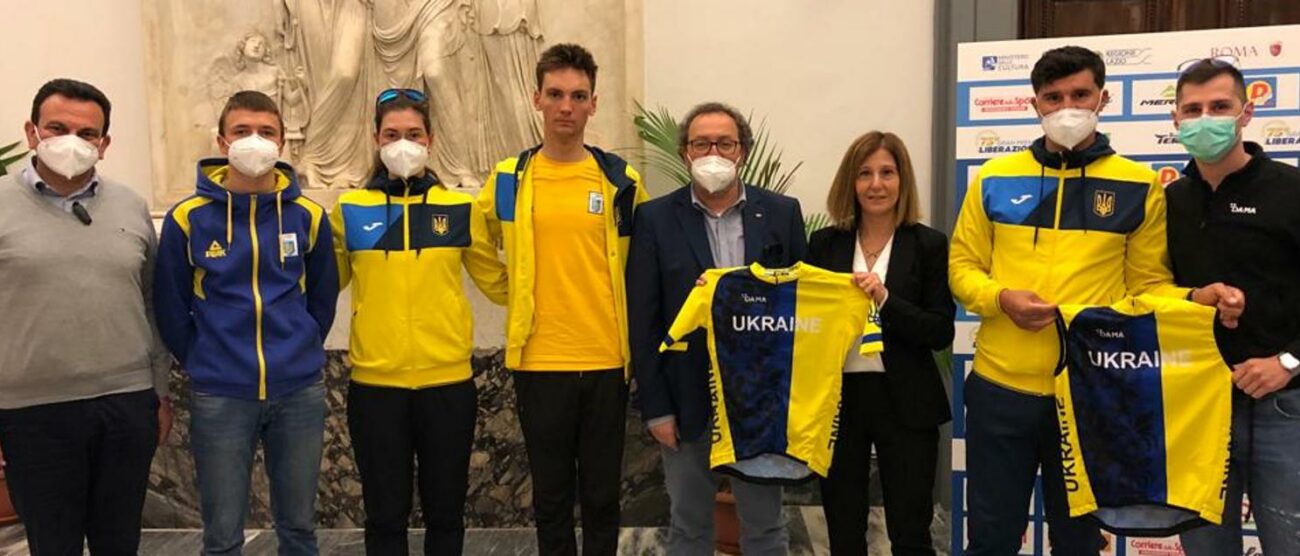 Alessandro Valente e la squadra ucraina