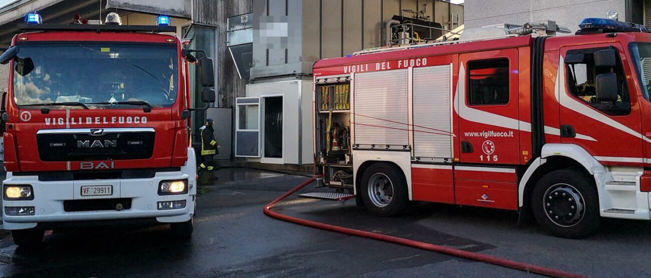 Incendio Carate Brianza
