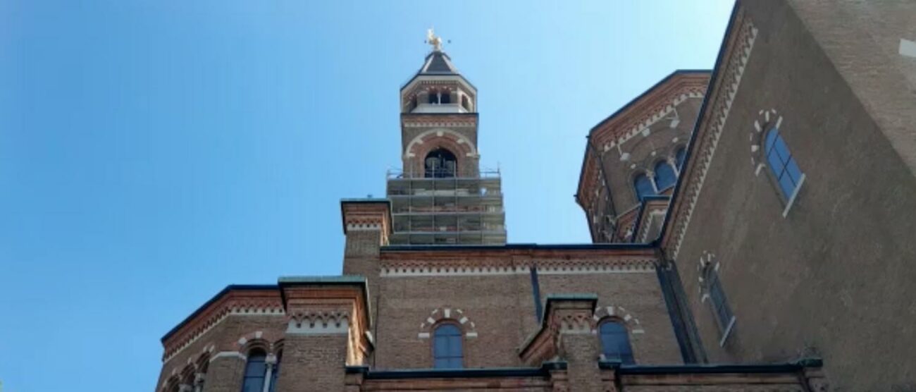 Lissone campanile lavori di restauro avanzano
