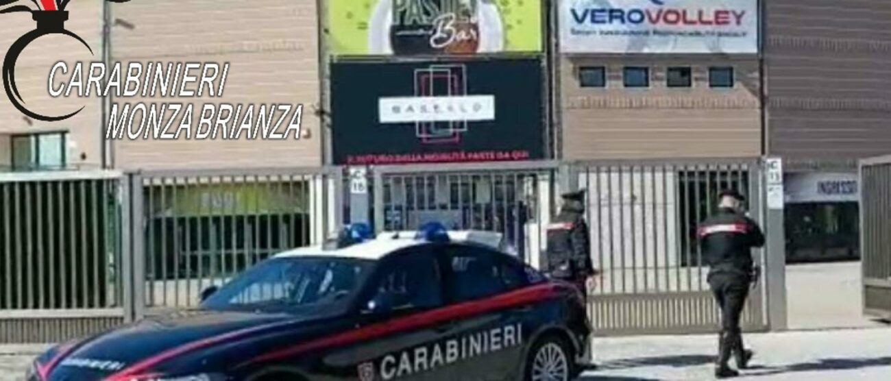 Carabinieri al palazzetto di Monza (foto Carabinieri)