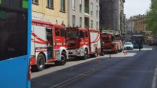 Principio di incendio ristorante (foto VvFf)