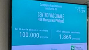 Monza, hub ex Philips 100mila vaccini