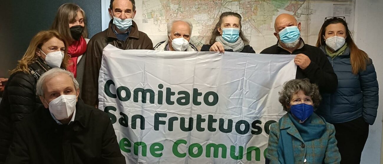 I componenti del comitato San Fruttuoso, primo a sinistra Giorgio Majoli