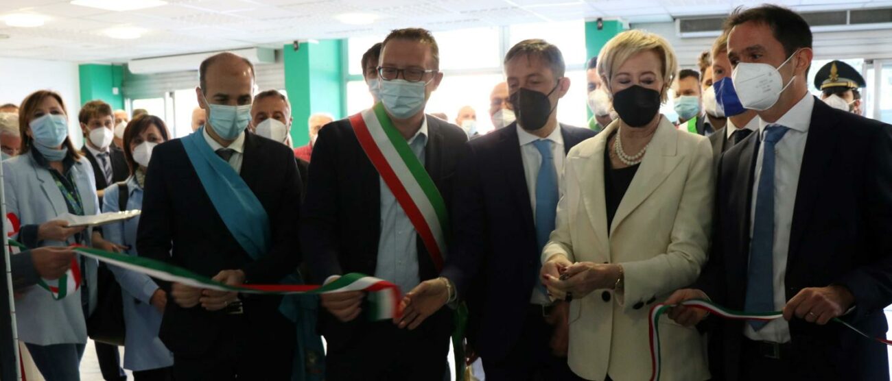 Letizia Moratti all'inaugurazione della casa comunità di Giussano