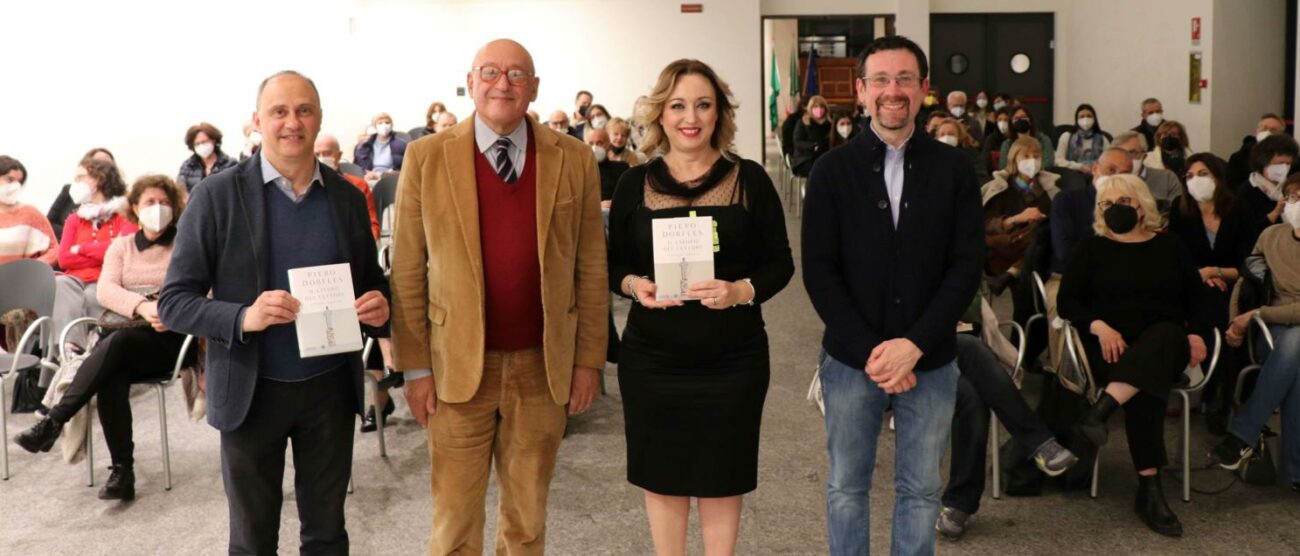 Antonio Zappa, Piero Dorfles, Eva Musci e l'assessore alla cultura di Meda, Fabio Mariani