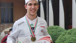 Luca Riva studente dell'alberghiero Ballerini terzo al concorso "miglior allievo d'Italia" a Rimini