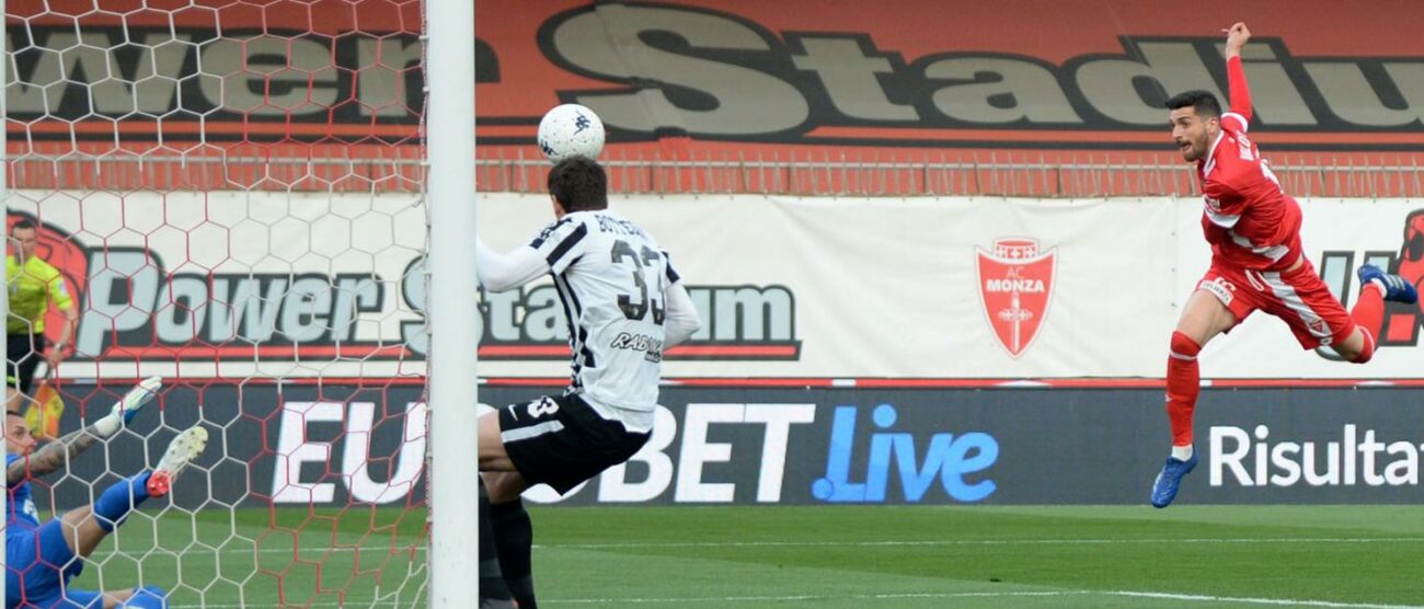 Il gol del vantaggio di Mattia Valoti