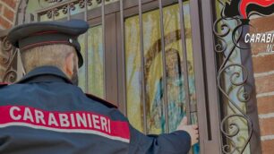 Madonna Regina della Pace di Seveso (foto Carabinieri)