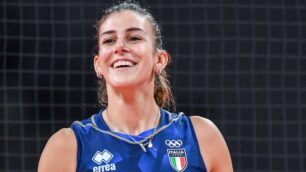 Alessia Orro, palleggiatrice azzurra, FOTO Galbiati/FIPAV