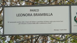 Mezzago intitolazione parco a Leonora Brambilla